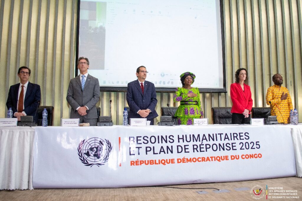 RDC : Le gouvernement et la communauté humanitaire lancent le plan de réponse aux besoins humanitaires 2025 en faveur des populations démunies