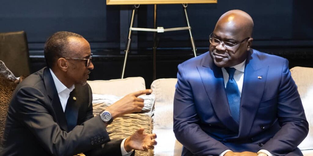Guerre en RDC : Tshisekedi invite Kagame à faire la paix