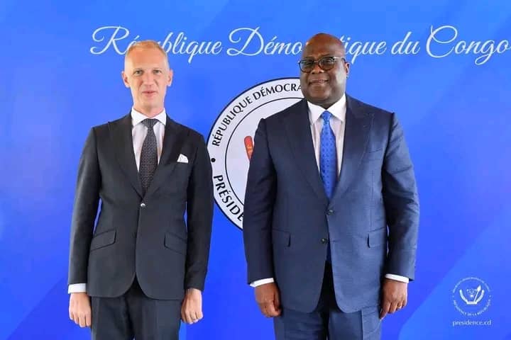 Diplomatie : Cinq nouveaux ambassadeurs extraordinaires et plénipotentiaires accrédités à Kinshasa présentent leurs lettres de créance à Félix Tshisekedi